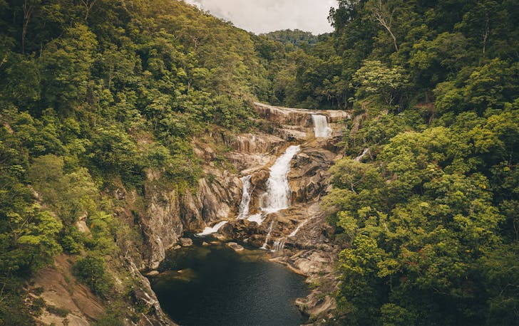 a waterfall and beautiful creek