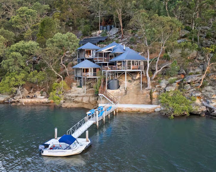 pagoda point berowra waters airbnb with hot tub near sydney nsw accommodation