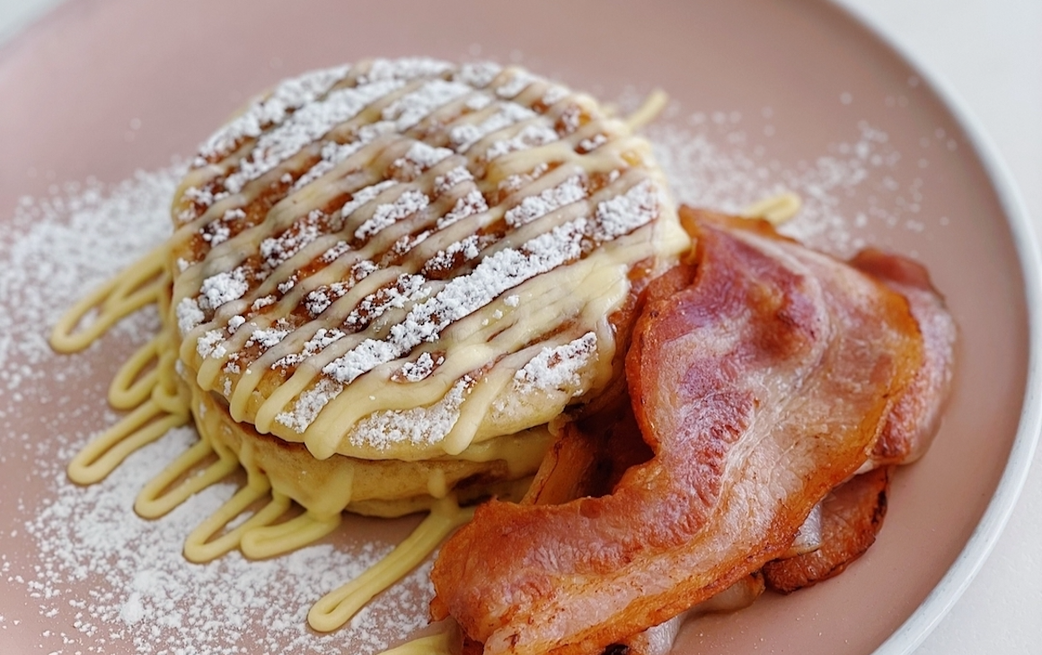 Pancakes at a cafe in Applecross