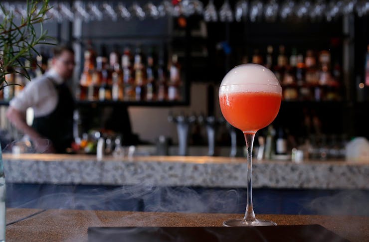 bubble cocktail at one of Perth's best bars