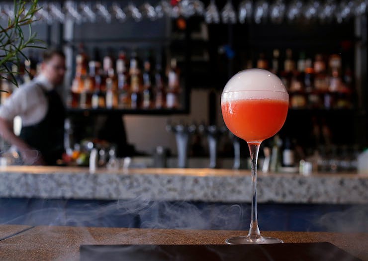 bubble cocktail at one of Perth's best bars