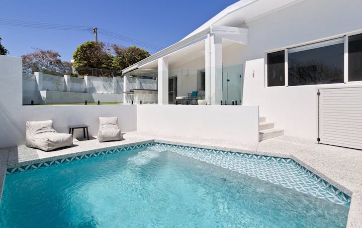 a white pool area