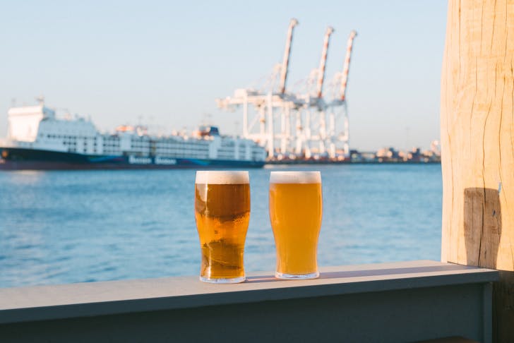 two pints of beer from a Perth brewery