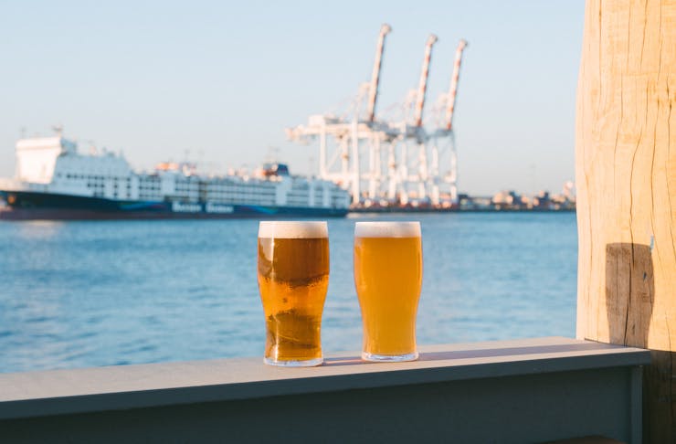 two pints of beer from a Perth brewery