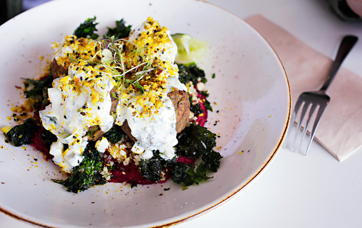 a brunch dish from Good Things cafe in Perth