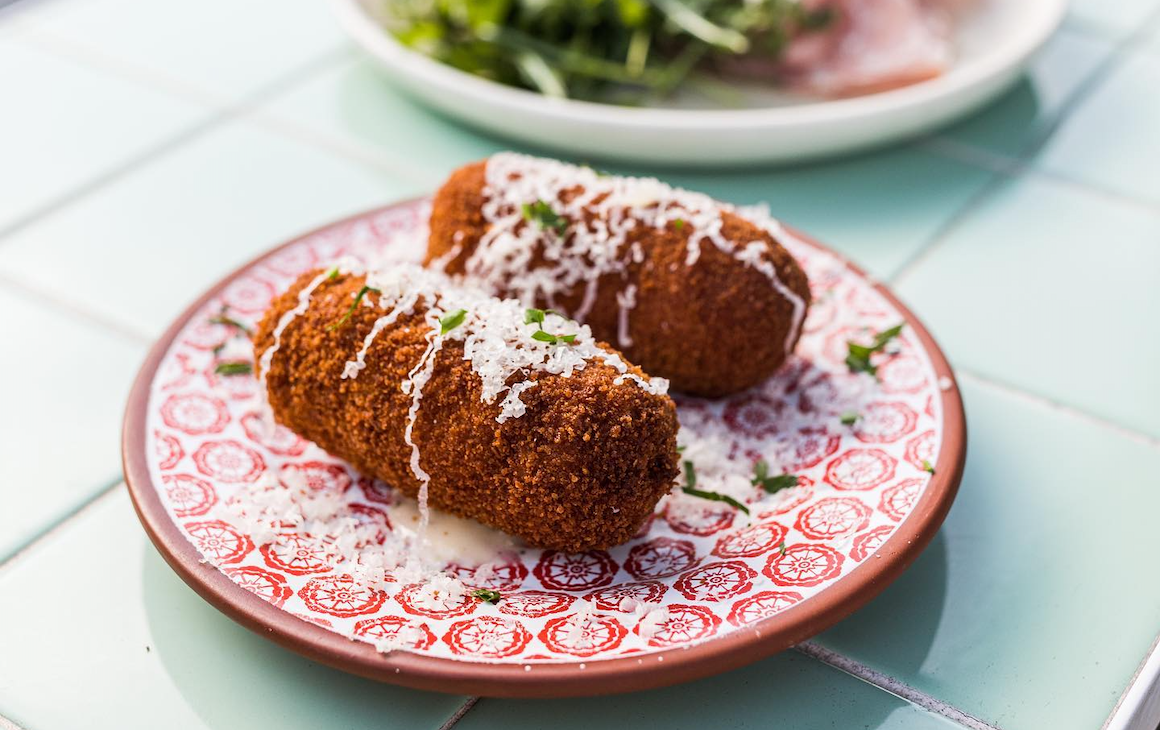 arancini as part of a set menu in Perth