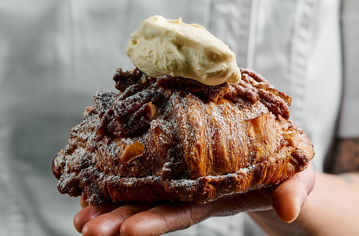 If you're looking for things to do in Melbourne, check out Lune and try one of these flaky, buttery croissants.