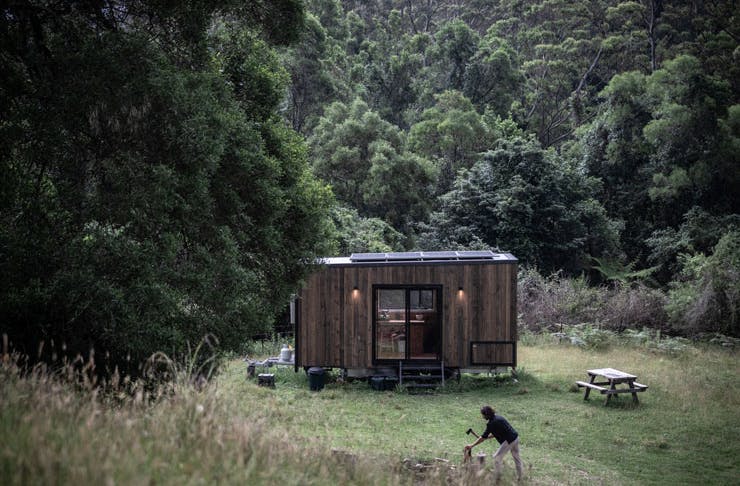 One of the Unyoked eco-friendly cabins in NSW. 