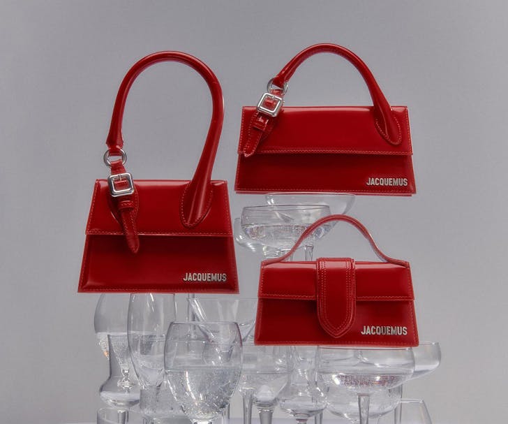 Red Jacquemus handbags which are on sale in the EOFY sales 2024