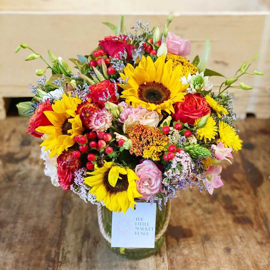 These blooms are colourful and from Little Market Bunch, one of Melbourne's best flower delivery service.