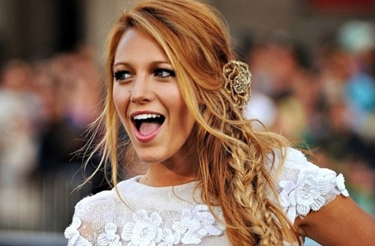 blake lively side braid