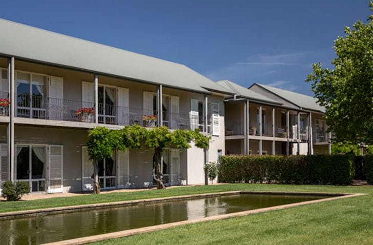 External view of Lancemore Milawa, a hotel set right near Victoria's amazing King Valley.