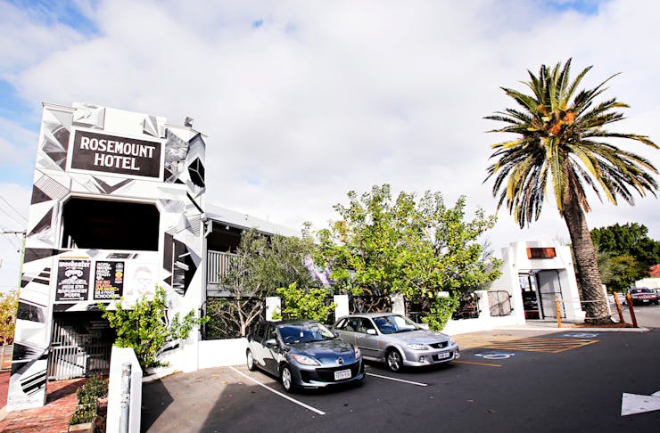 Rosemount Hotel exterior, hosting one of the best hottest 100 parties in Perth