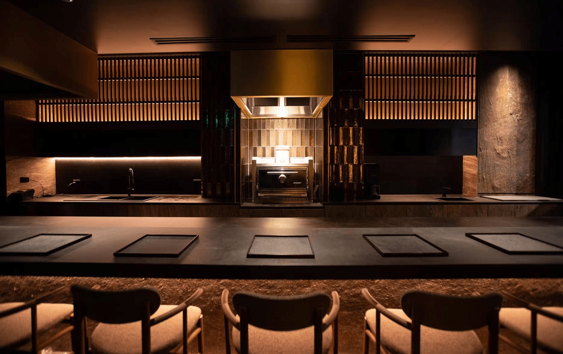 A dimly lit omakase restaurants called Yakikami, which is considered one of Melbourne's best Japanese restaurants.