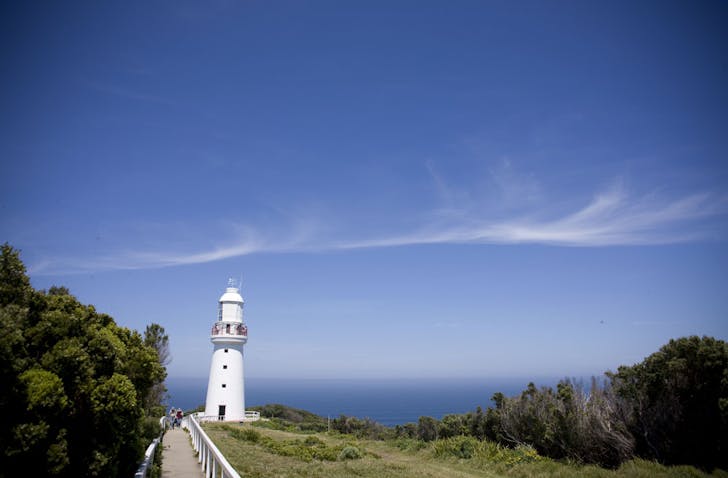 The Cape Otway Lighthouse on Victoria's Shipwreck Coast.