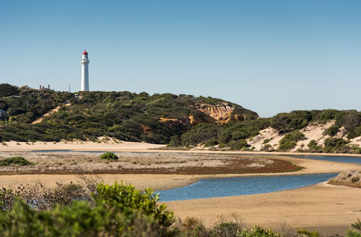 The Split Point Lighthouse in Aireys Inlet, Victoria.