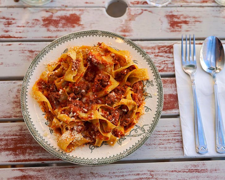 A heaping bowl of pasta from Arte Della Pasta, one of the best restaurants in Newmarket.