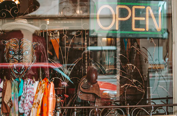 the interior of a gold coast op shop