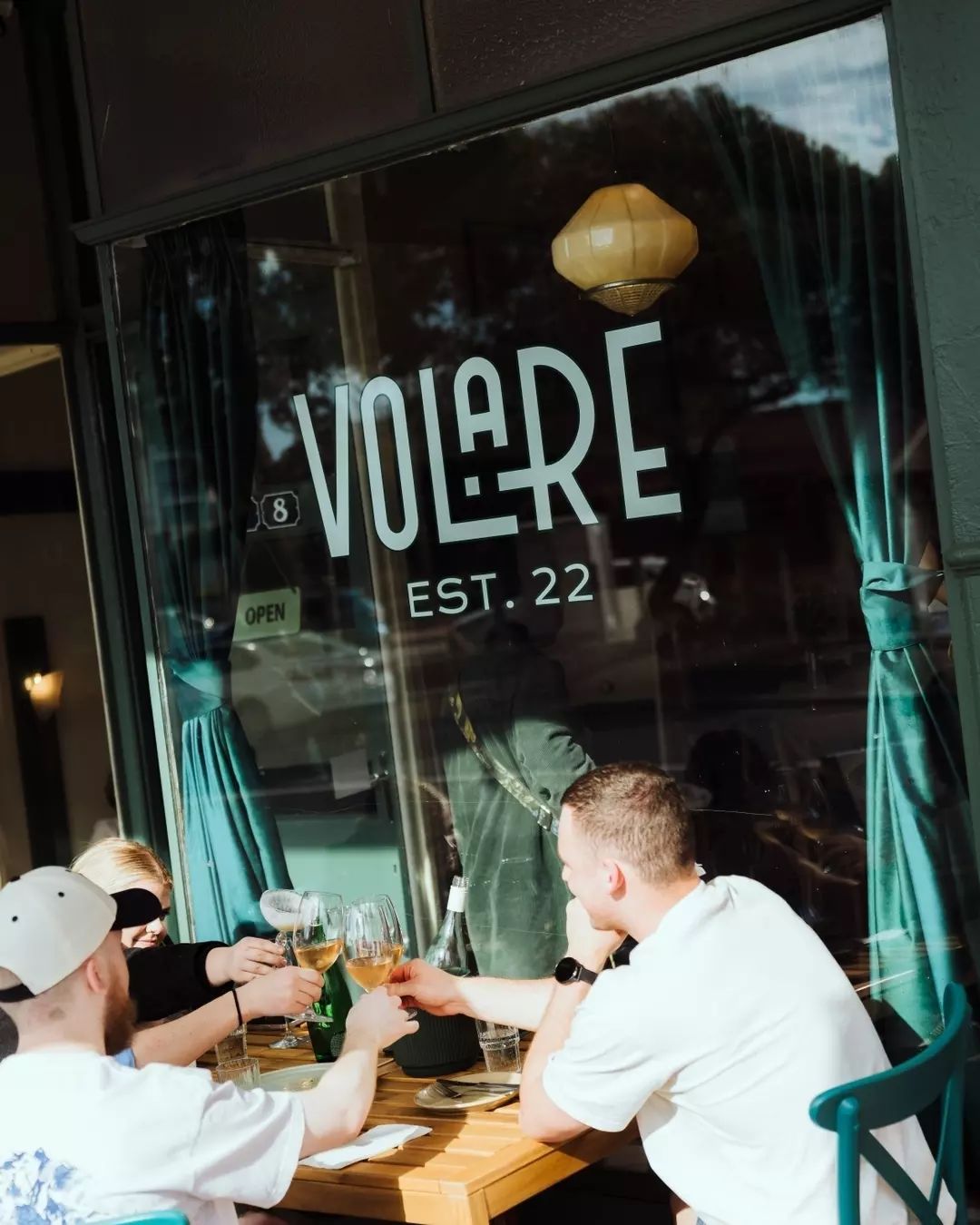 Out front of Volare, one of the best bars in Perth
