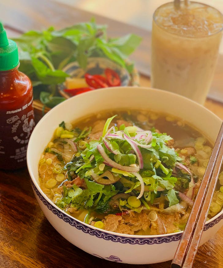 A bowl of pho from Bunn Mee in Leederville
