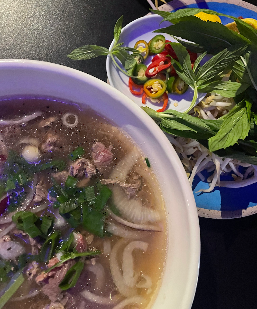 A bowl of pho from U&I Cafe in Northbridge