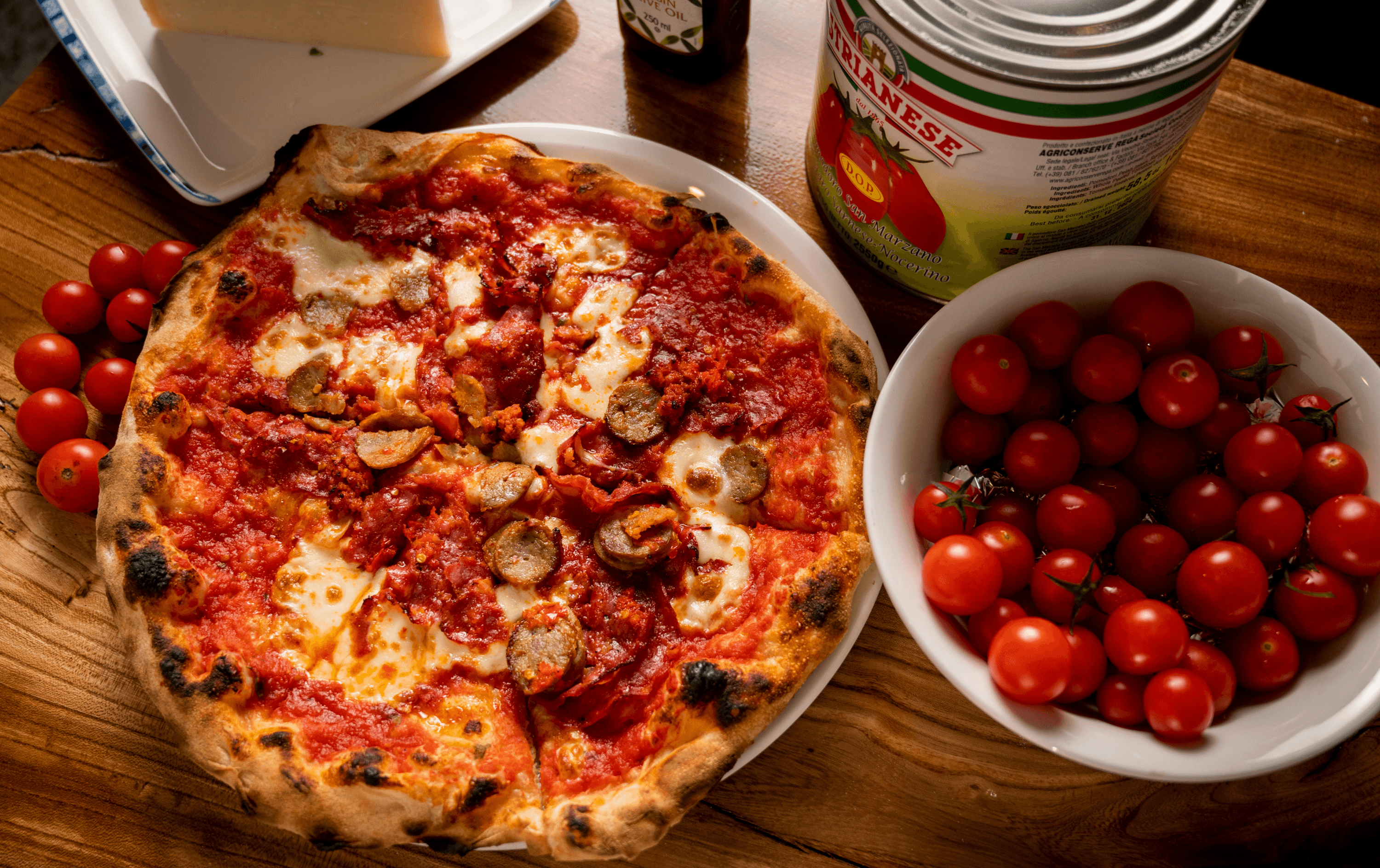 A rustic pizza from Code, considered one of Melbourne's best pizzas.