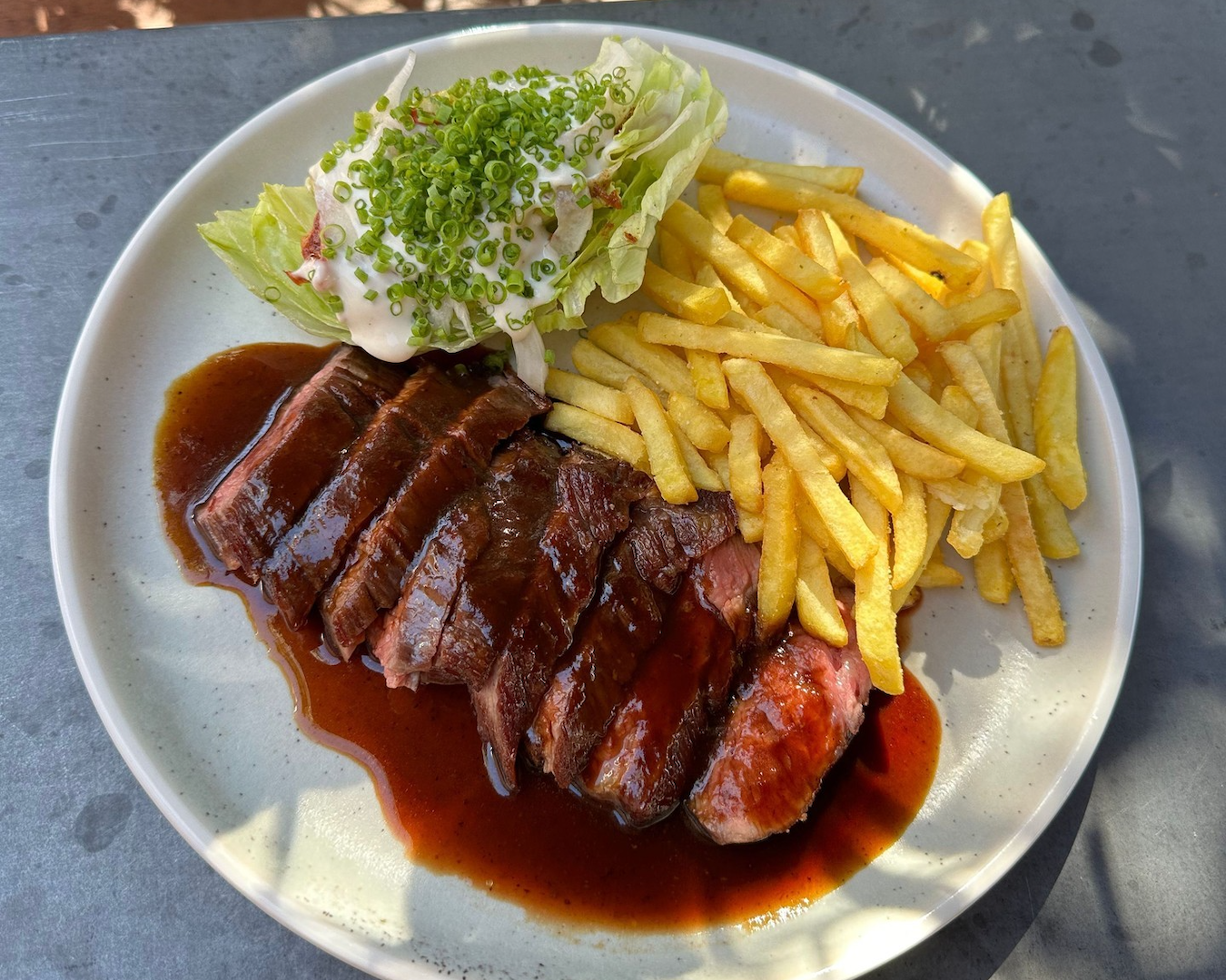 The steak frites at Bertie in Bassendean