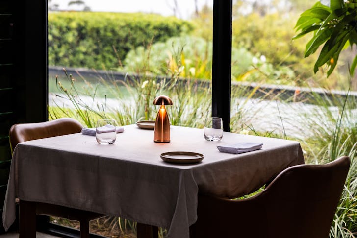 A dining table at Amara, one of the best restaurants in regional NSW