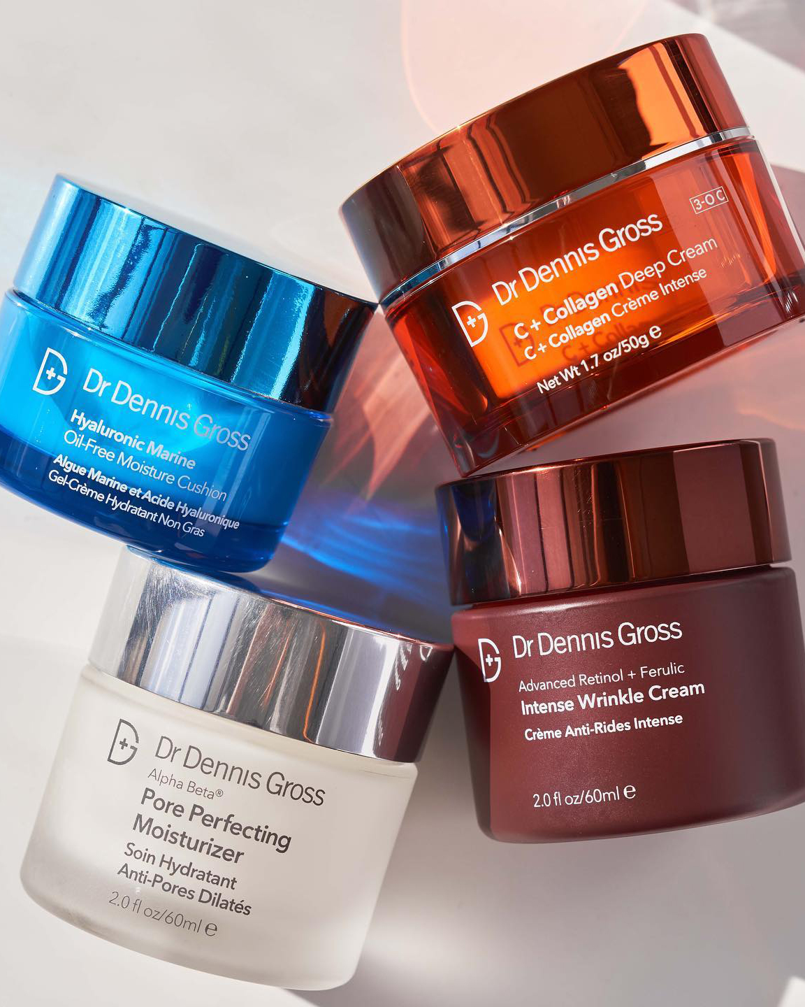 Four of Dr Dennis Gross' products.