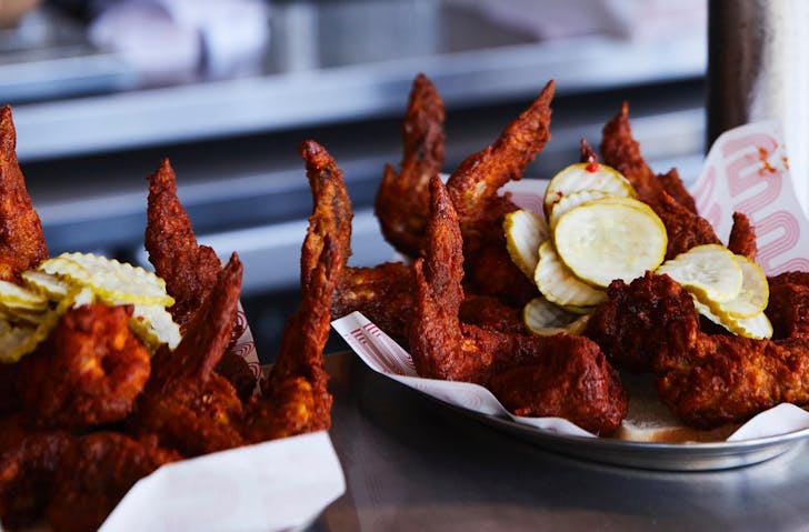 Spicy chicken from Belles Hot Chicken