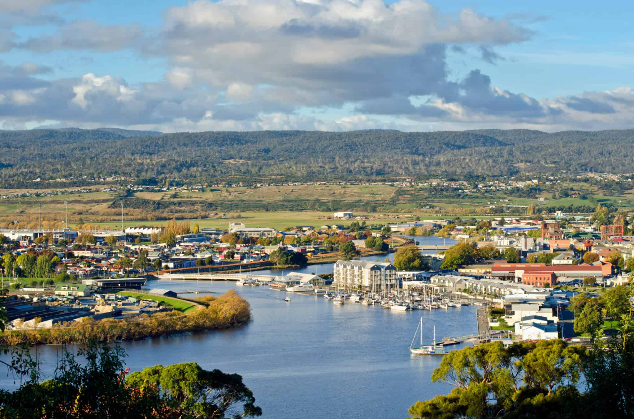 A stunning shot of Launceston in Tasmania.