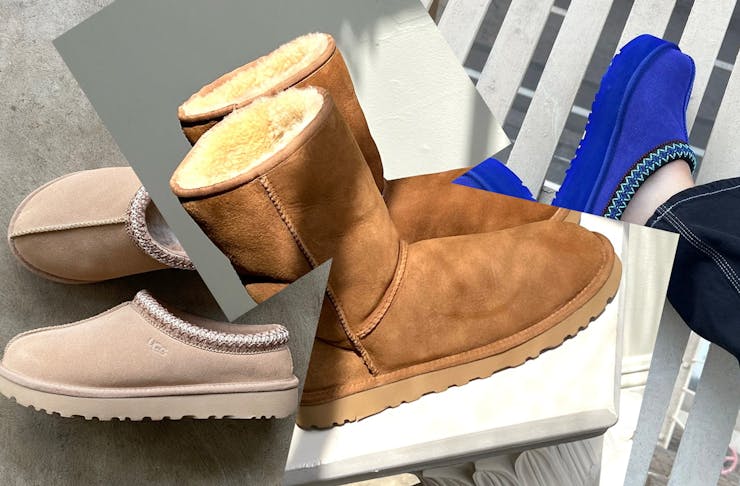 A collage of Ugg Boots in various styles
