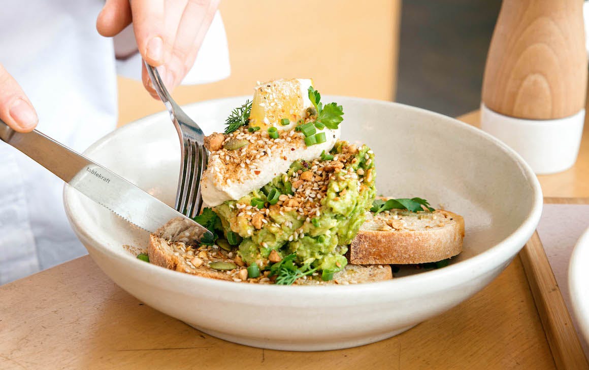 vegan breakfast from Pearth Cafe