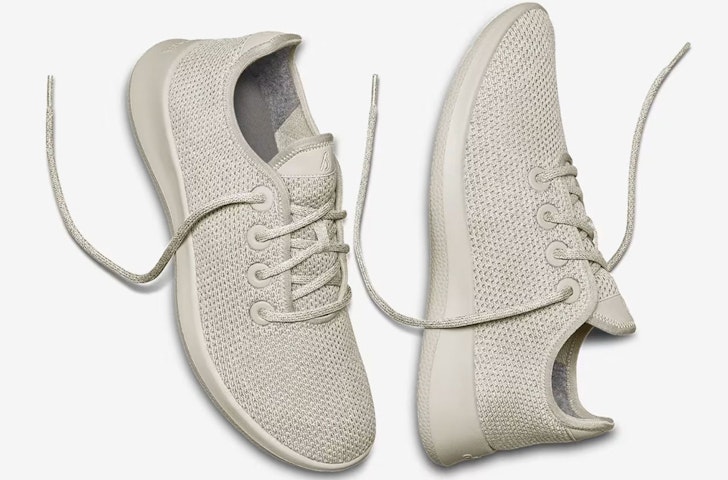 The All Birds Tree Runners, one of the best sustainable walking shoes