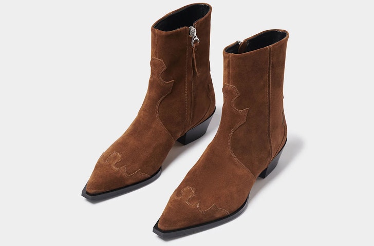 The Ayede Hester Suede Cowboy Boots, one of the best western style winter boots