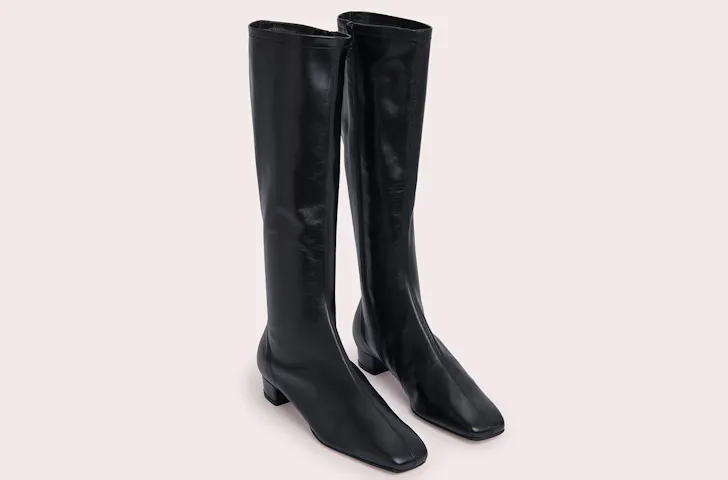 The By Far Edie Leather Knee Boots, one of the best knee high winter boots
