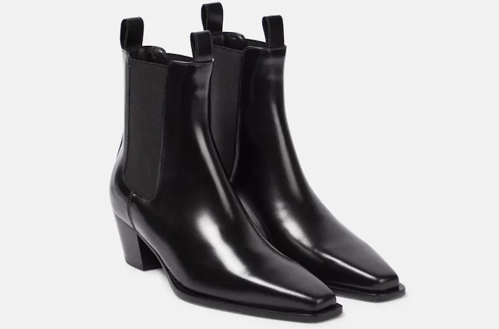 The Toteme Leather Ankle Boots, one of the best winter ankle boots