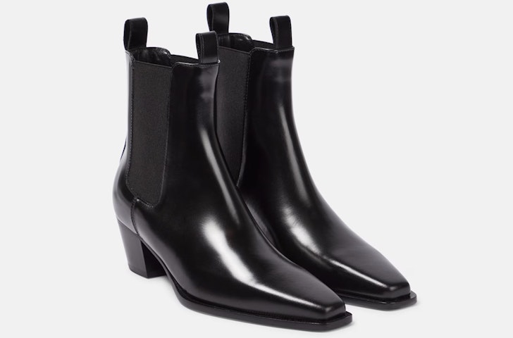 The Toteme Leather Ankle Boots, one of the best winter ankle boots