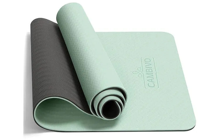 The Cambivo Extra Thick Yoga Mat, one of the best supoort yoga mats
