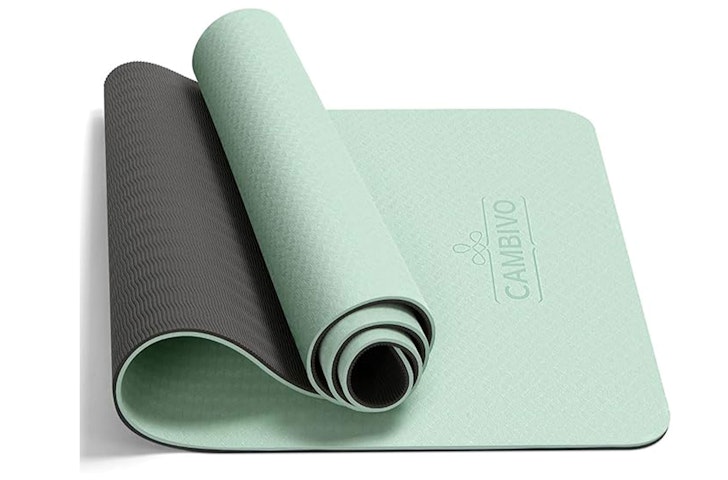 The Cambivo Extra Thick Yoga Mat, one of the best supoort yoga mats