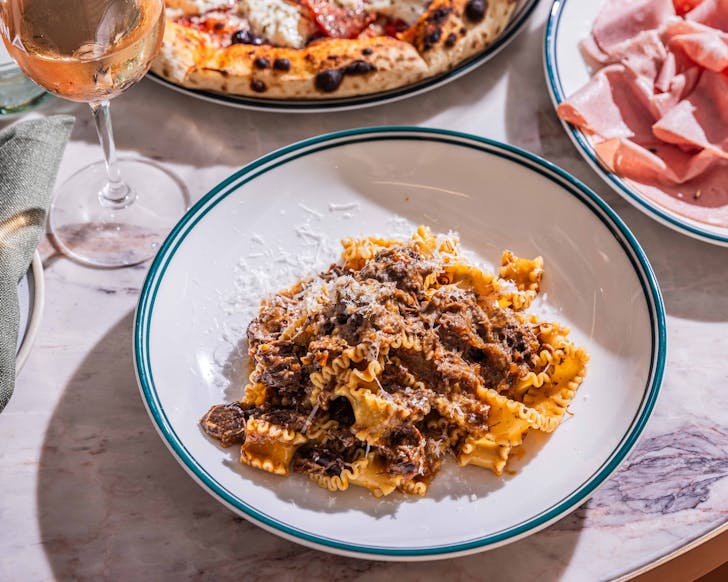 a plate of pasta at north sydney restaurant soluna