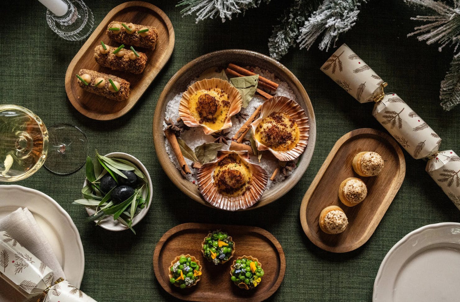 a spread of food for Christmas lunch in melbourne - what's open christmas day in melbourne