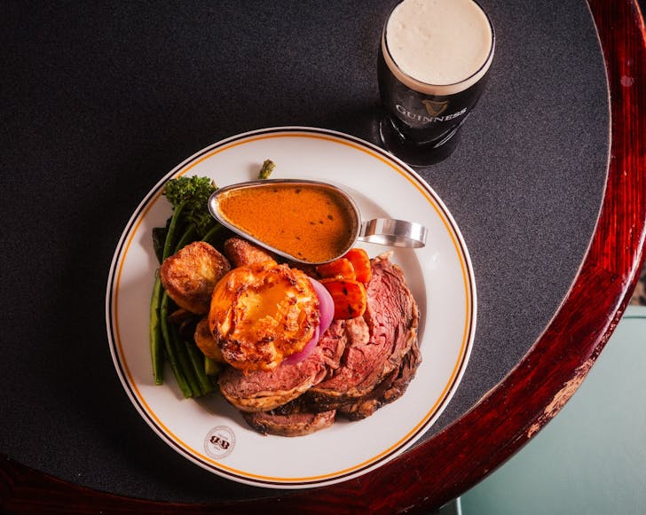 the beef roast available at redfern pub bat and ball hotel on sundays