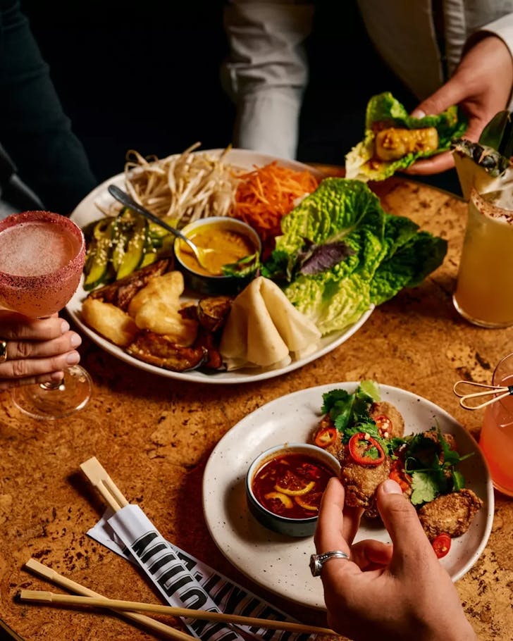 snacks and cocktails at surry hills restaurant chin chin
