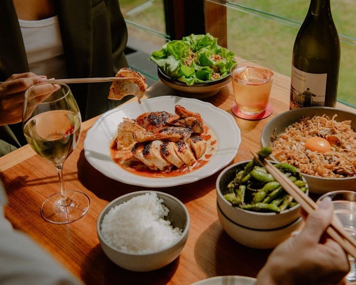 a table of japanese dishes at surry hills restaurant ito