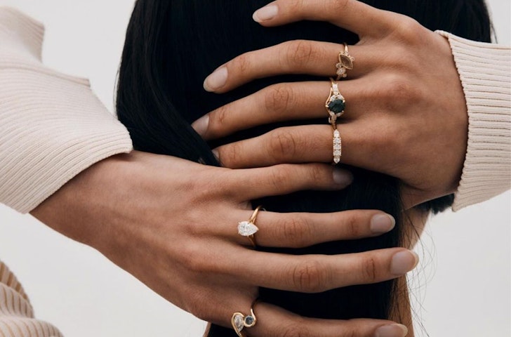 A campaign image of Natalie Marie, one of the best jewellery brands in Australia