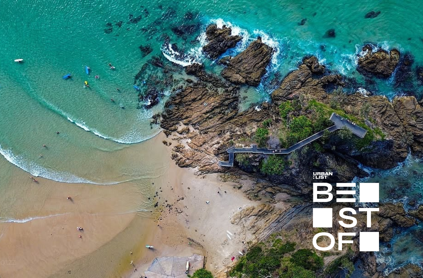 Bird's eye view of the Cape Byron walk