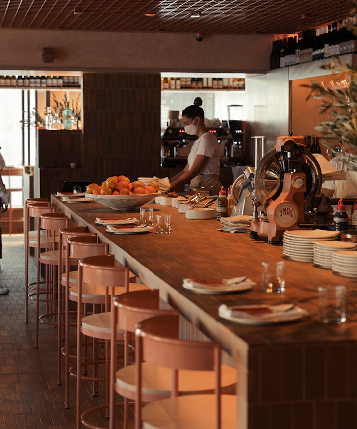 the salumi bar inside bianca