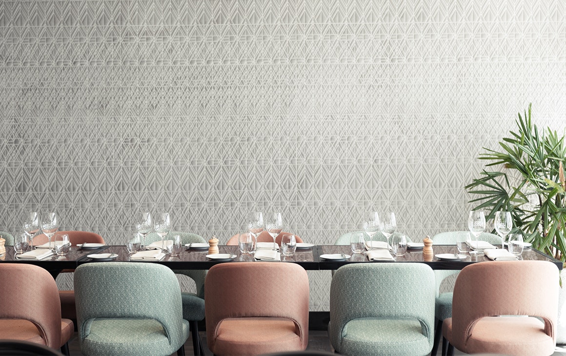 pastel chairs and table at bisou bisou 