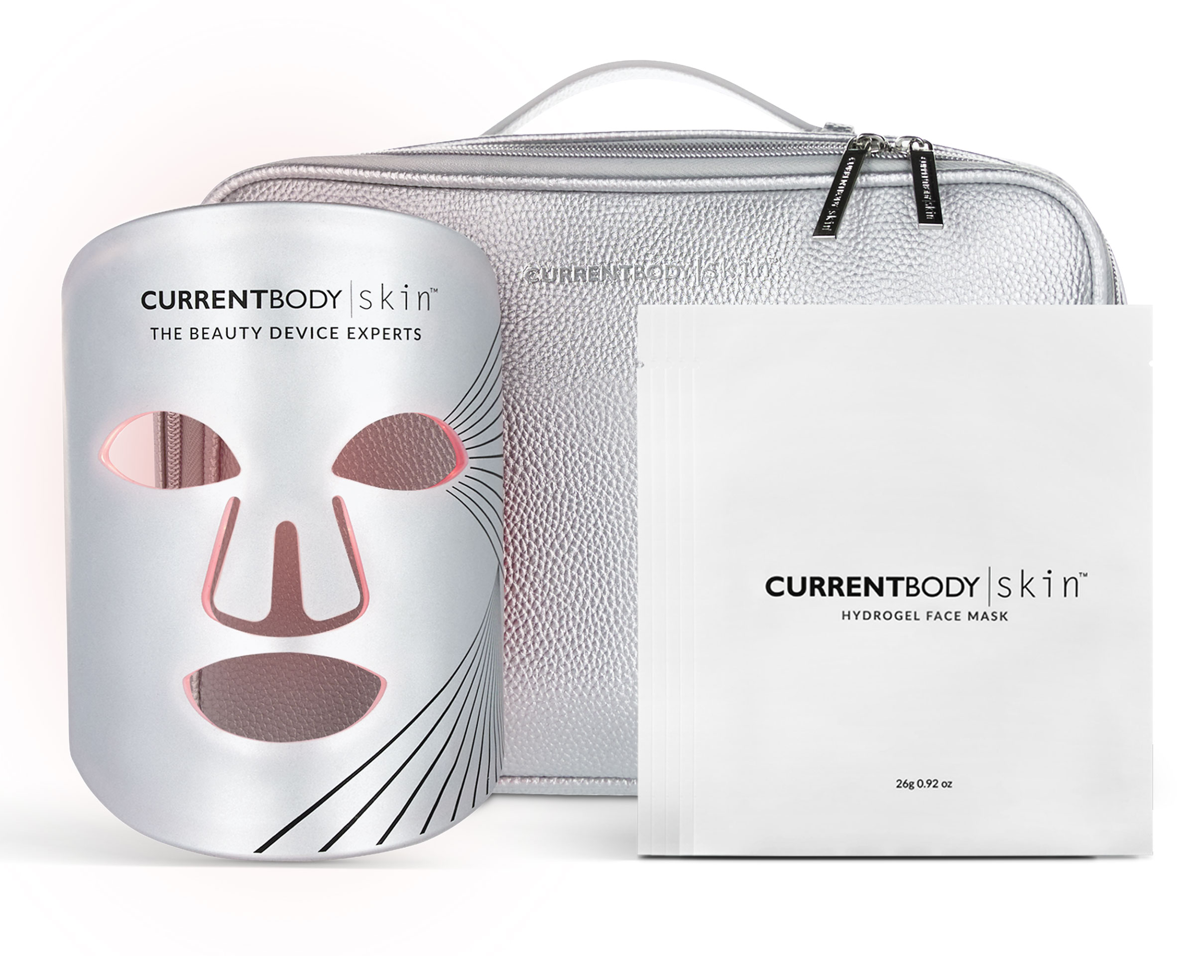 The CurrentBody LED face mask, which is on sale for Black Friday 2023